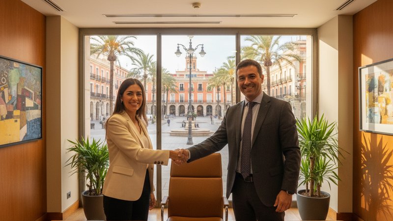 Firma de escritura hipotecaria en un banco español — tipos de interés España 2026