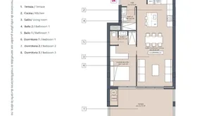 Жилье в испании. Район Pueblo 4, 3 спальни, 84 м2 - photo 6