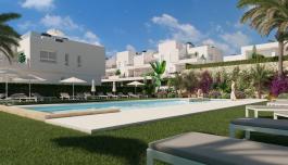 Villas pareadas de obra nueva en una planta con piscina privada image 5